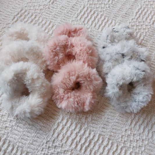 Faux Fur Fluffy Scrunchie