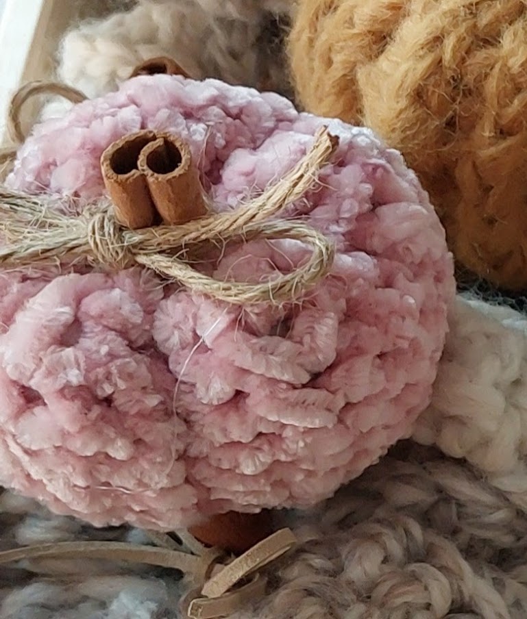 Velvet Crochet Pumpkin