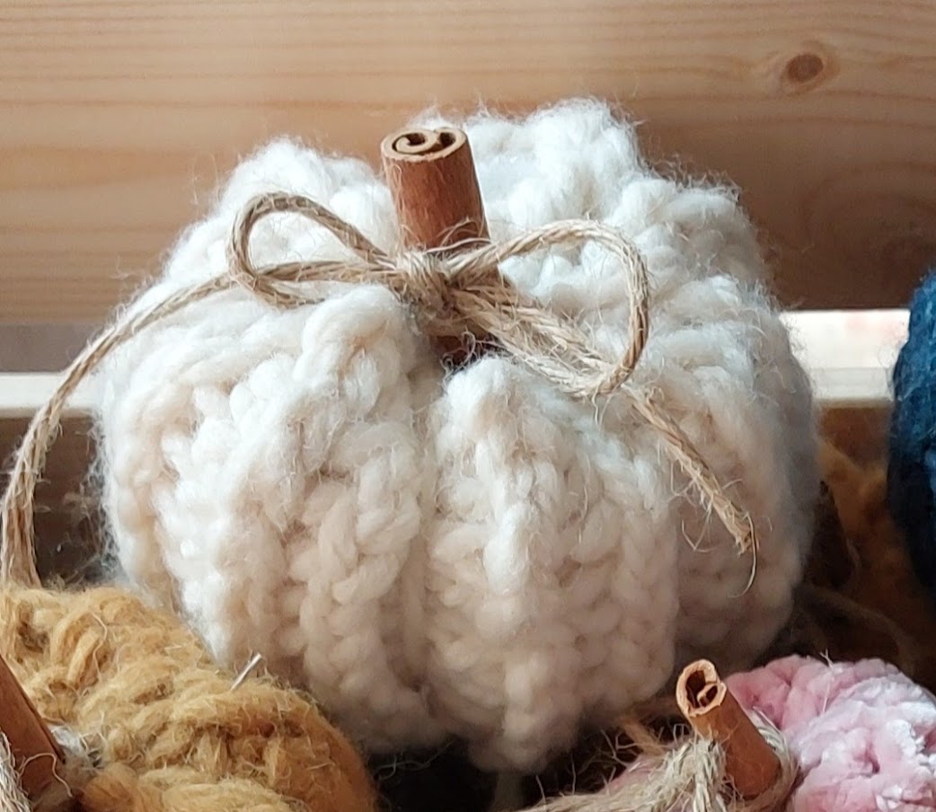 Rustic Crochet Pumpkin