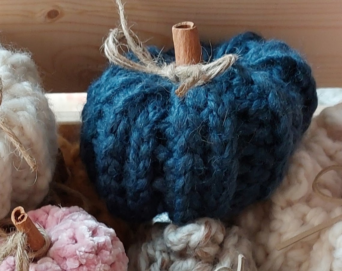 Rustic Crochet Pumpkin