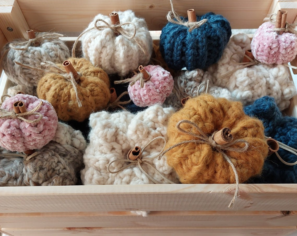 Rustic Crochet Pumpkin