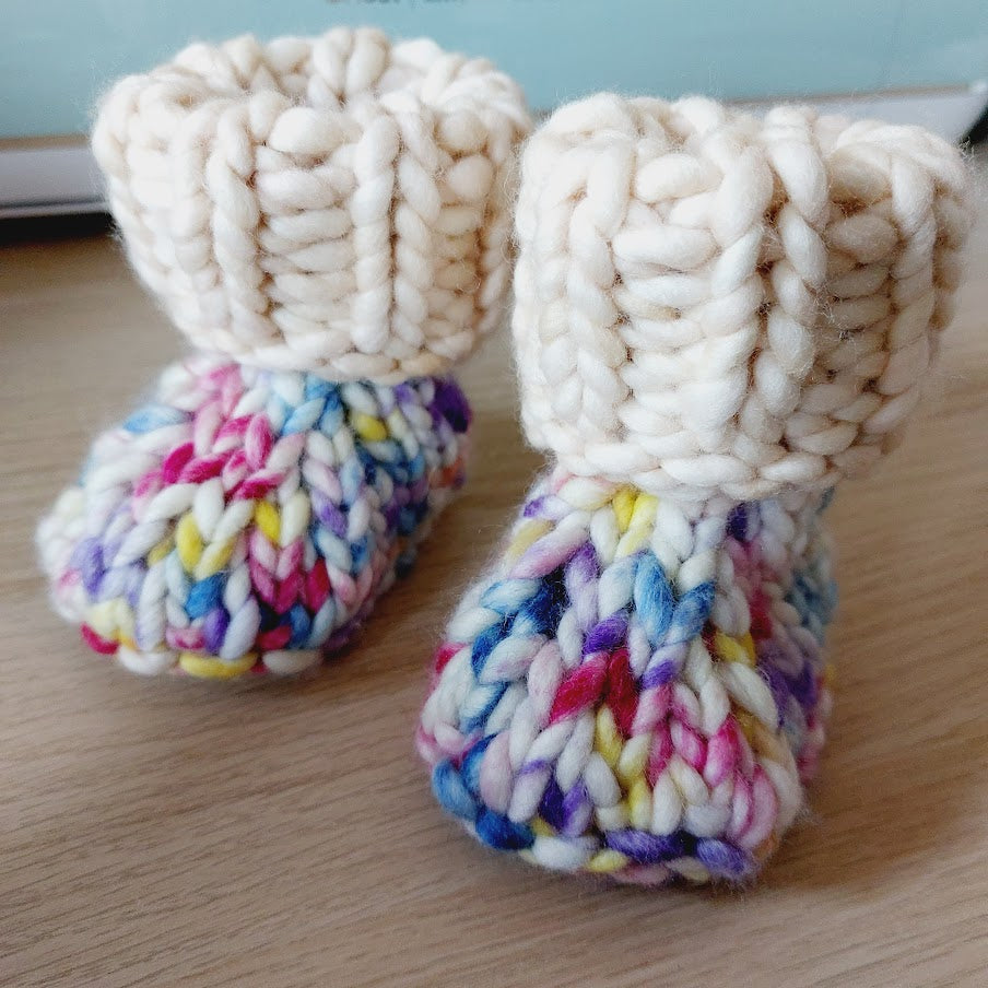 Pumpkin Patch Bonnet & Booties Set