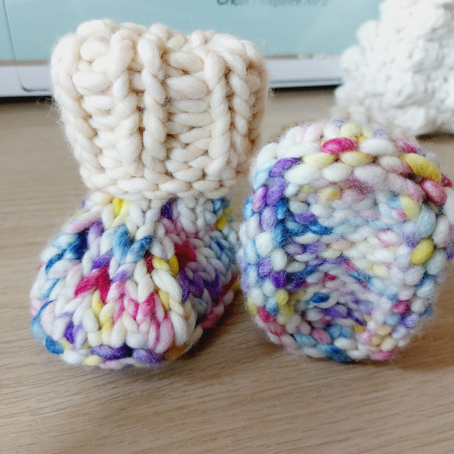 Pumpkin Patch Bonnet & Booties Set