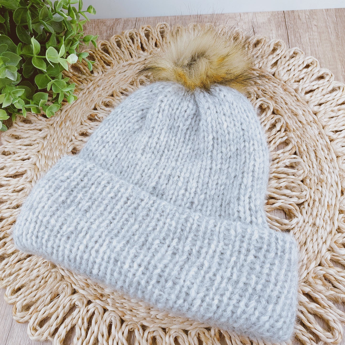 Pure Wool Beanie with Pom