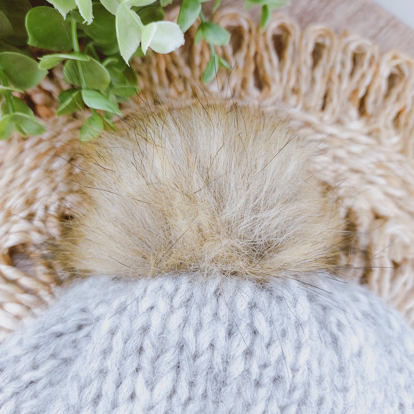 Pure Wool Beanie with Pom