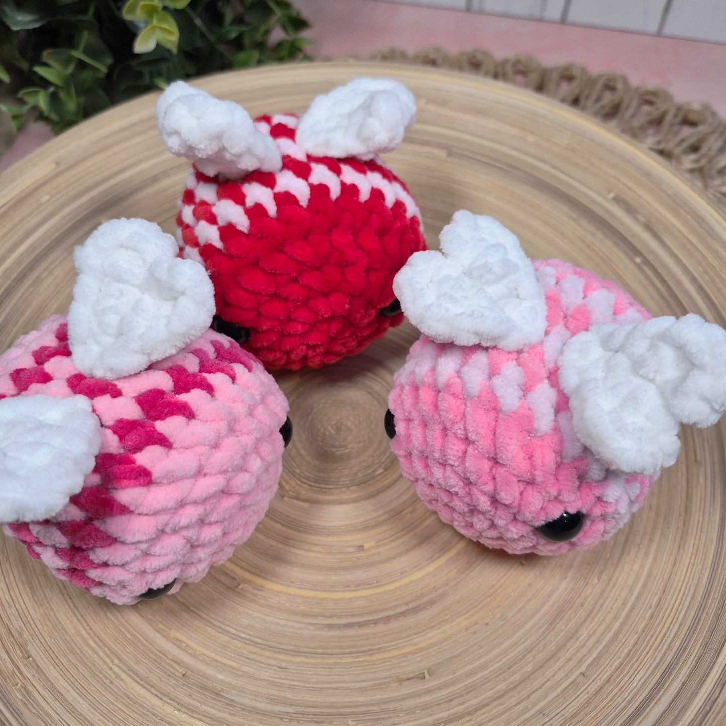 Valentine Bee Plushie